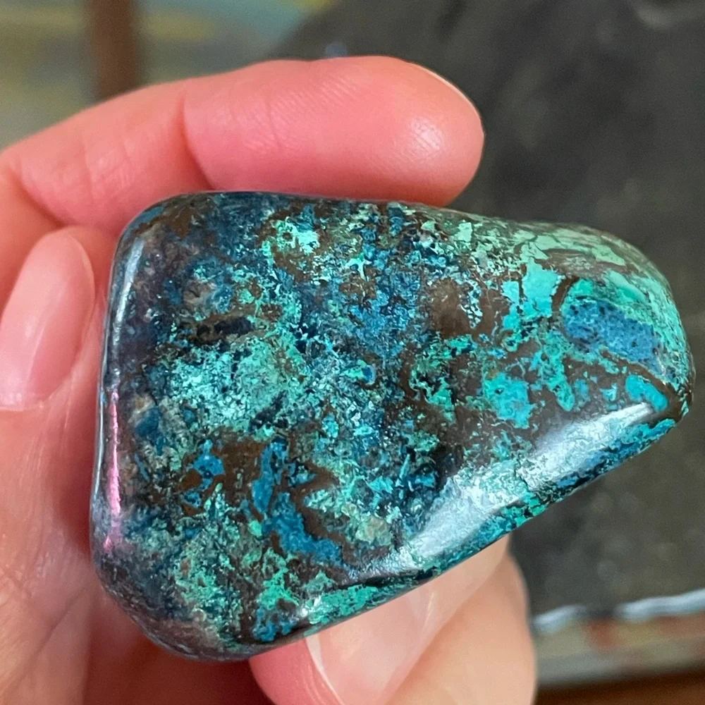 Chrysocholla Tumbled Stone - Picture 1 of 5